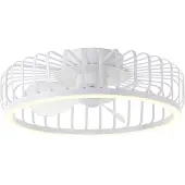 Brilliant Ventilateur de plafond à lampe filaire Capo blanc