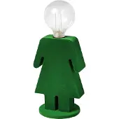 Eth Lampe de table en bois Eve Velvet vert