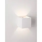 Lyora Applique murale carrée Sensia blanc 11,5 cm