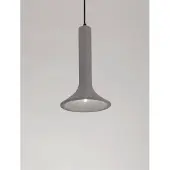 Nova Luce Suspension unique Dylan gris Ø 22,3cm