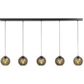 Masterlight Lampe suspendue pour table à manger Baloton 5 lumières