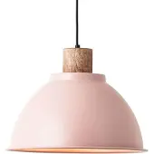 Brilliant Suspension décorative Erena, rose pâle | dimmable avec une ampoule adaptée | Ø 38 cm | Hauteur 120 cm | 1 x E27, max. 60 watts | Métal/bois