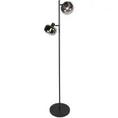 Steinhauer Lampadaire - noir - Tenebris - verre métal - Ø 28cm - E14 - 4213ZW -