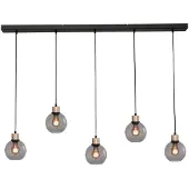 Masterlight Lampe suspendue Lazise 5x Ø 15cm doré