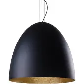 Lyora Lampe suspendue noire Egg XL Ø75cm