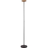 Masterlight Lampadaire de conception Scala noir avec or Ø 20cm