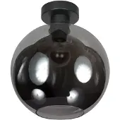 Steinhauer Plafonnier Bloeba verre fumé convexe Ø 30cm