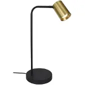 Artdelight Lampe de table design Megano noir avec or