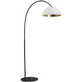 Masterlight Lampadaire Industria 186 blanc avec de l'or