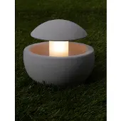 Lyora Lampe de jardin design Minor gris béton