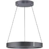 Paul Neuhaus Lampe suspendue ronde Pure E-Clipse gris Ø 70cm