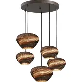 Masterlight Lampe suspendue Think Paper à 5 lumières Cartone