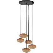 Steinhauer Suspension - ambre - HaloSwap - verre métal - Ø 40cm - E27 - 4383ZW -