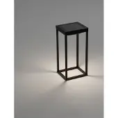 Nova Luce Lampe de table élégante Tegolo Anthracite solaire