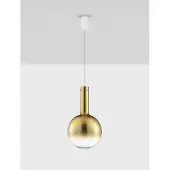 Lyora Suspension Nostos verre doré Ø 30cm