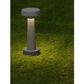 Lyora Lampe de jardin Cram gris béton 30cm