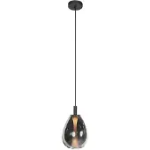 Steinhauer Suspension - noir - Glimsy - verre métal - Ø 22cm - LED - 4199ZW -