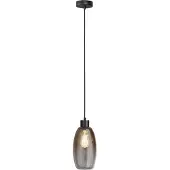 Masterlight Lampe suspendue en verre Olive Ø 15cm - noir