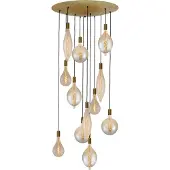 Masterlight Lampe suspendue dorée Aton