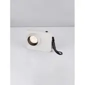 Lyora Lampe de table rechargeable Kedros blanc