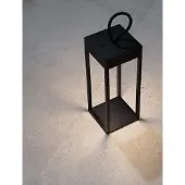 Nova Luce Lampe de table noire Lucia Rechargeable