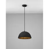 Nova Luce Suspension noire Talcum Ø 32cm