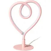 Eth Lampe de table en forme de cœur Lovie rose