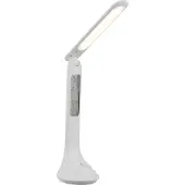 Globo Lampe de bureau Tyrell blanc avec horloge