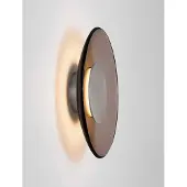 Lyora Applique murale Esti verre marron Ø 32cm