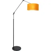 Steinhauer Lampadaire rural Prestige Chic noir avec velours doré
