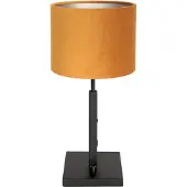 Steinhauer Lampe de table Stanger noir avec velours doré