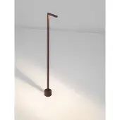 Lyora Lampe de jardin élégante Pipe Brun rouille 94.5cm
