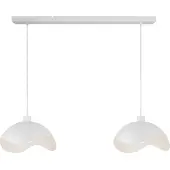 Masterlight Lampe suspendue de bureau Volta 2x Ø40cm - blanc
