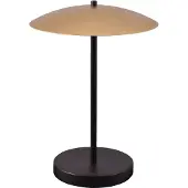 Masterlight Lampe de table Scala noir avec or Ø 25cm