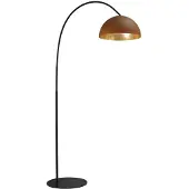 Masterlight Lampadaire Industria 186 brun rouille avec de l'or