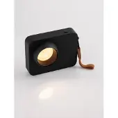 Lyora Lampe de table rechargeable Kedros noir