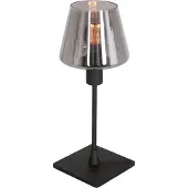 Steinhauer - lampe de table - Ancilla - noir - verre métal - Ø 14cm - E14 - 3102ZW