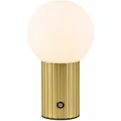 TRIO Lampe de table rechargeable Tauris Or avec blanc