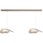 Masterlight Lampe suspendue danoise 2L Lente Ø45cm - sable