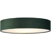 Searchlight Plafonnier Drum Pleat Velours vert 50cm