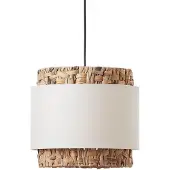 Brilliant Suspension WATERLILLY | suspension naturelle en jacinthe d'eau | Ø 35 cm Hauteur : 140 cm | textile/jacinthe d'eau/métal | 1x E27 douille max. 60W | noir/brun/blanc