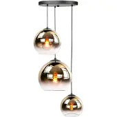 Highlight Suspension 3 lumières Fantasy noir avec or