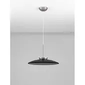 Nova Luce Suspension Esti verre marron Ø 50cm