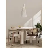 Lyora Suspension blanche Niro Ø 35cm