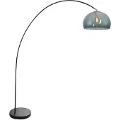 Steinhauer Lampadaire - noir - Solva - plastique métal - lampe arquée - E27 - 3907ZW -