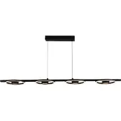 Searchlight Suspension moderne à 4 lumières Space noir