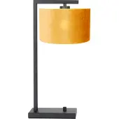 Steinhauer Lampe de bureau Stanger noir avec velours doré