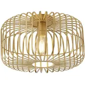 Searchlight Plafonnier contemporain Cradle Steel Gold 1 Light E27