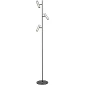 Highlight Lampadaire Trend 3 lumières noir avec nickel