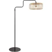 Steinhauer Lampadaire Bloeba noir avec bambou